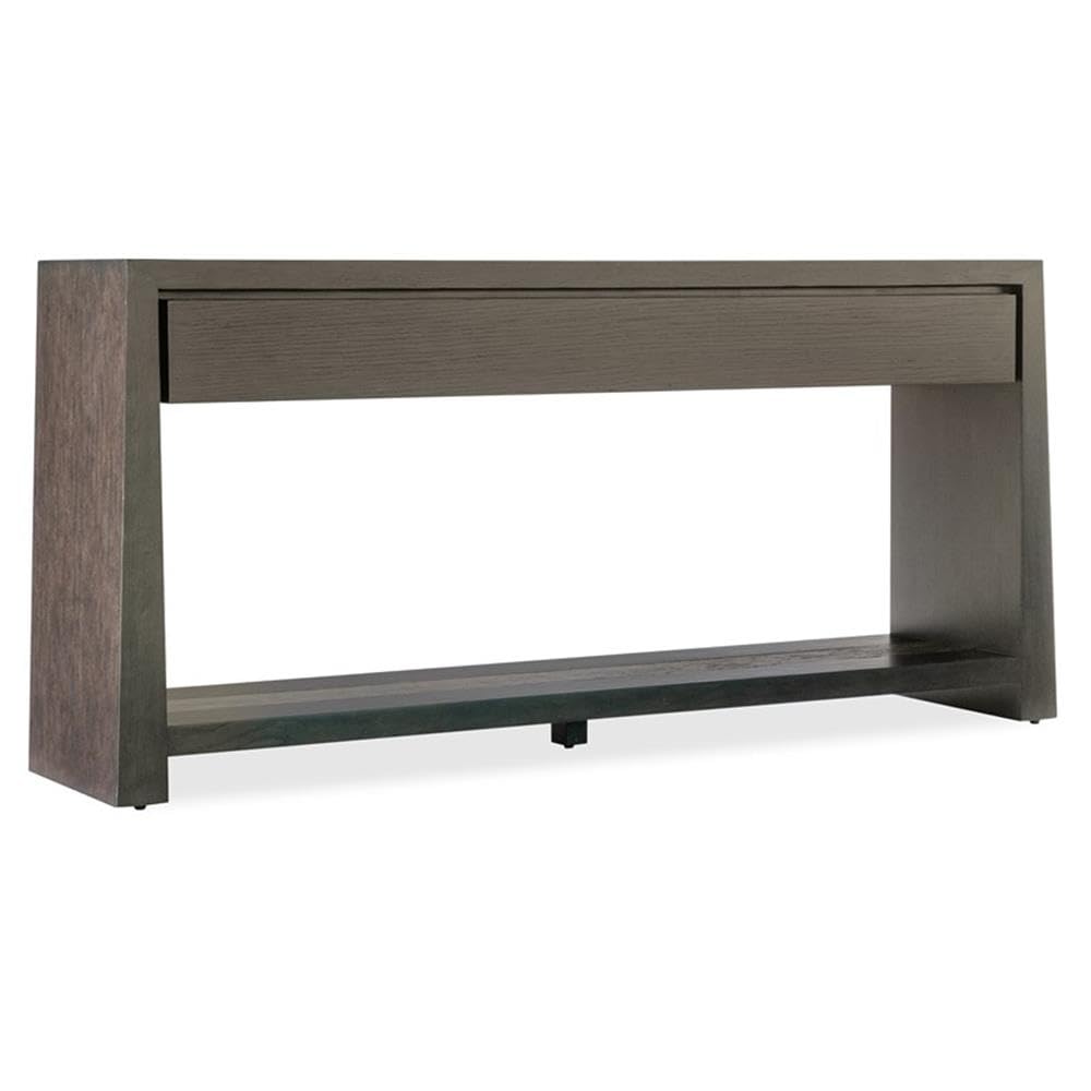 Modern Wood Console Table with 2 Drawers and Fixed Shelf L32524