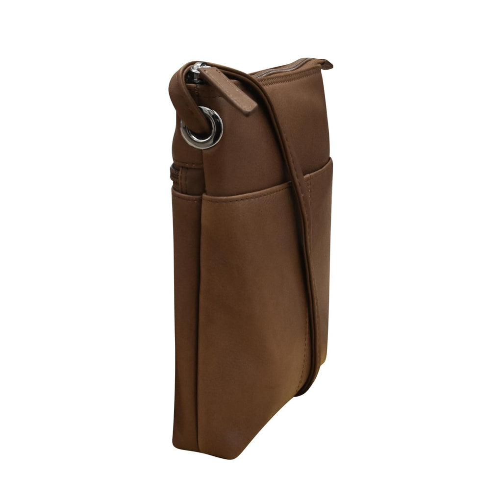 Leather Mini Crossbody Bag with RFID Blocking Y245