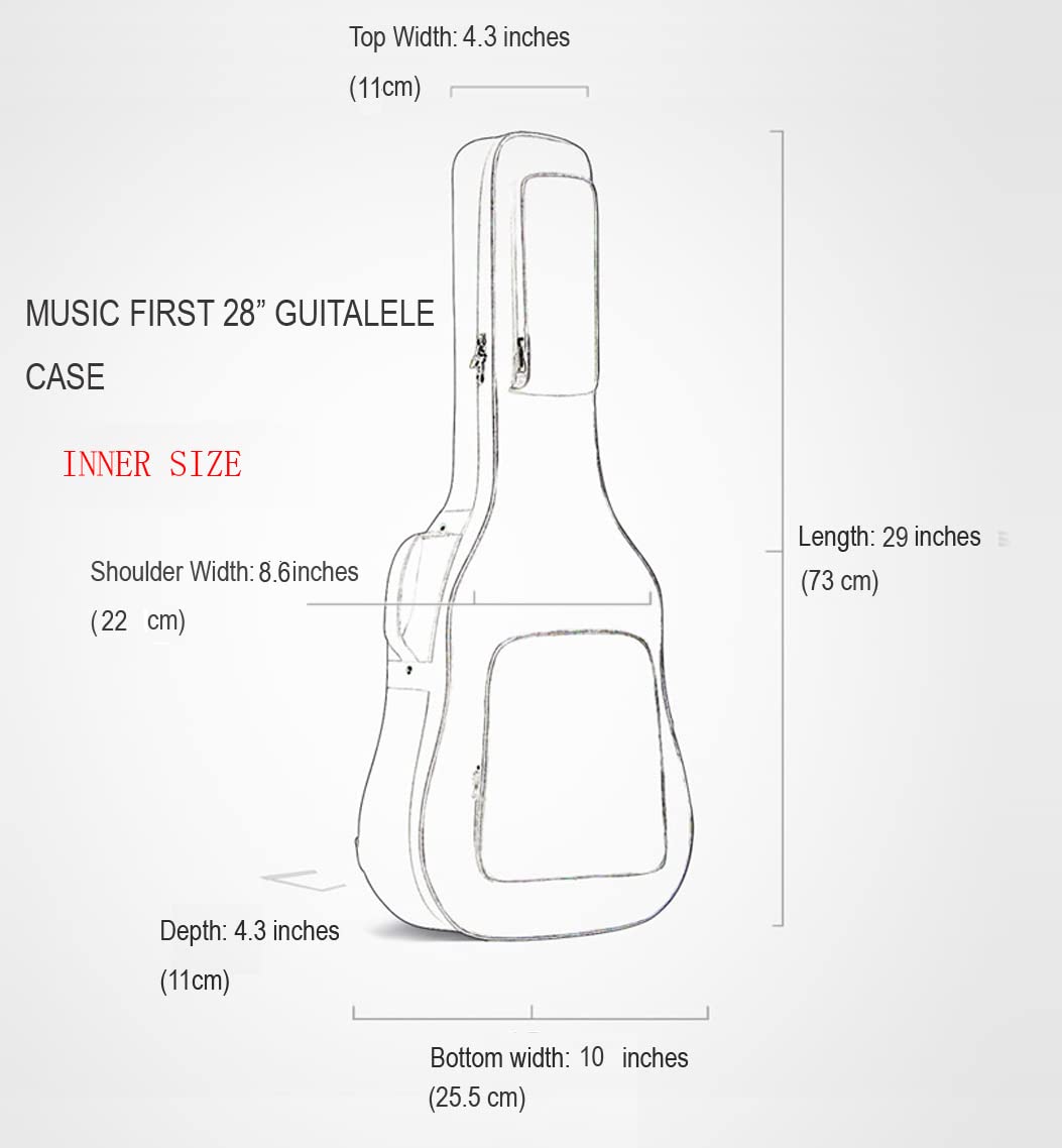 0.6" Thick Padded Guitalele Guitar Case & Bag E49884