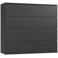 Black 8 Drawer Dresser W80688