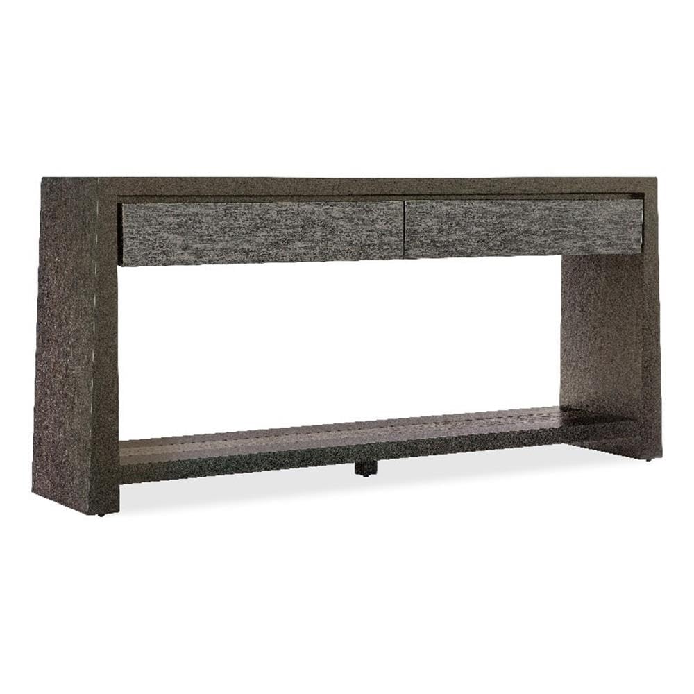 Modern Wood Console Table with 2 Drawers and Fixed Shelf L32524