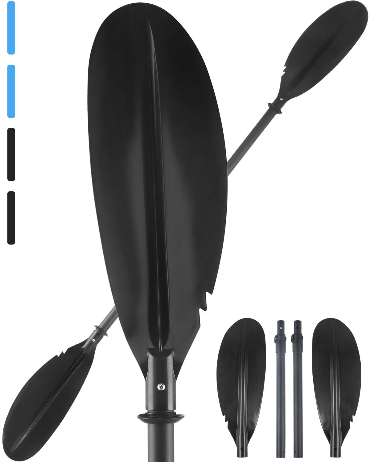 Kayak Paddles with Paddle Leash, 70in-97in Lightweight Paddling Blades C8102