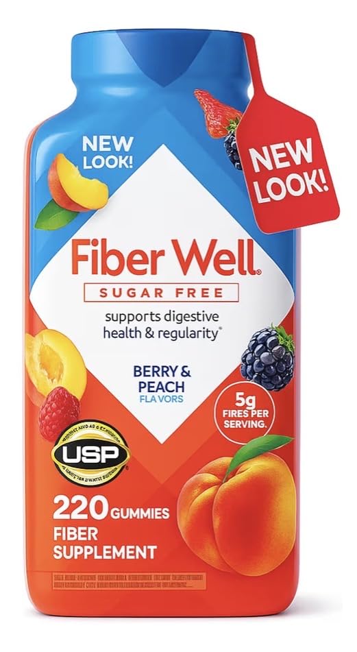 Sugar Free Fiber Gummies with Prebiotic 220 Count Q589