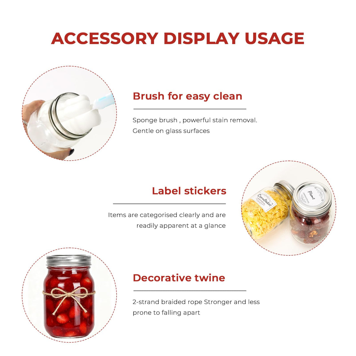 16 oz Glass Mason Jars 15 Pack K5635