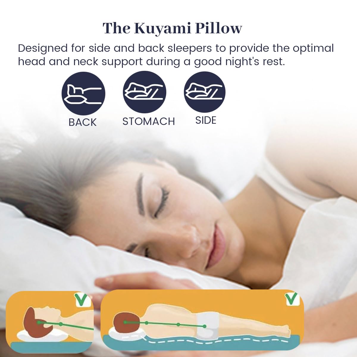 Standard Size Bed Pillows C961