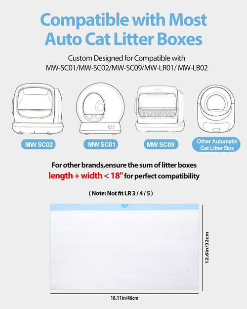 120 Count Drawstring Cat Litter Bags P98374