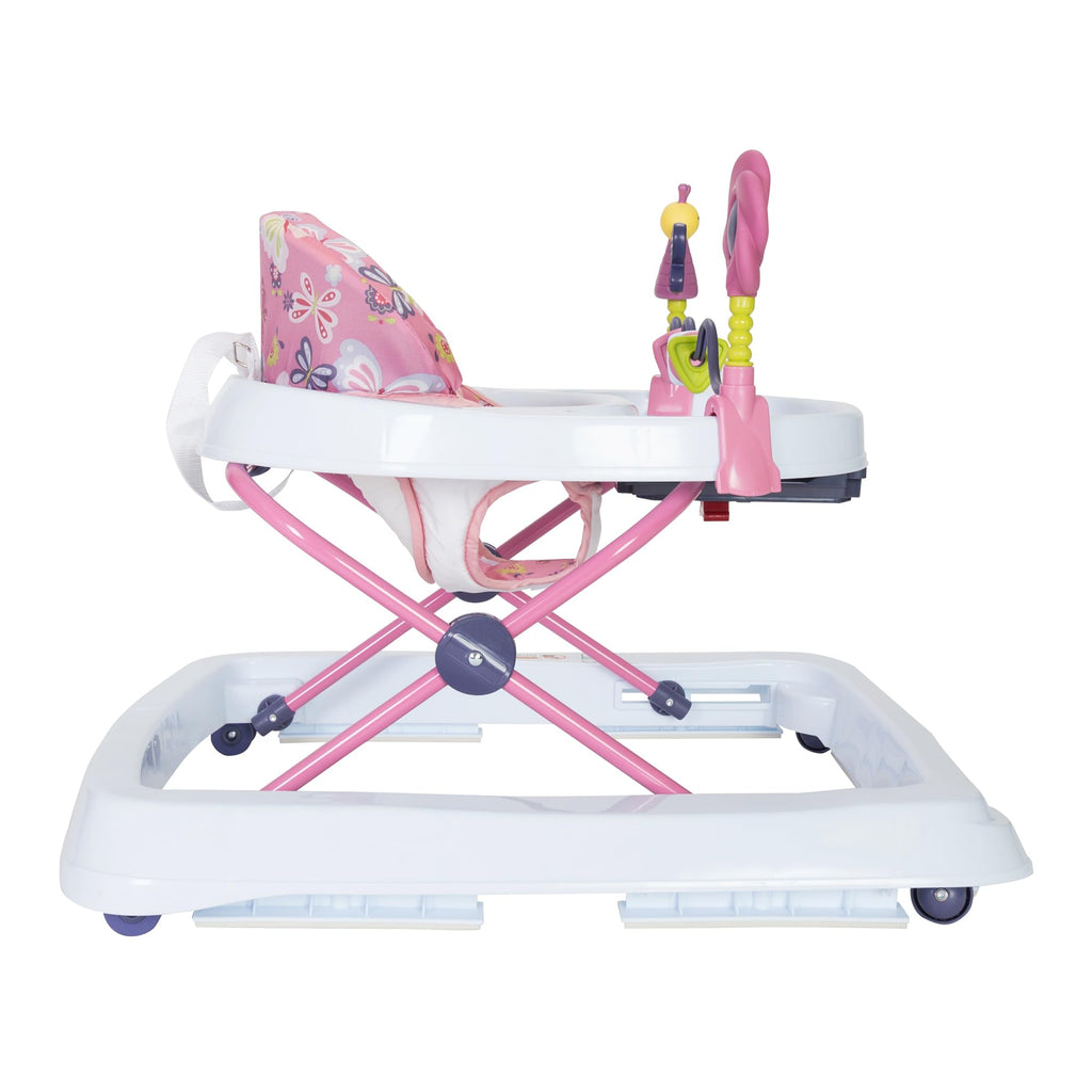 Activity Walker with Toy Bar, Front Wheels, Tray, Adjustable Height and Fold Frame J668074