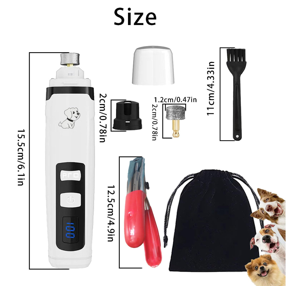 Dog Nail Clippers and Nail Grinder Set I91479