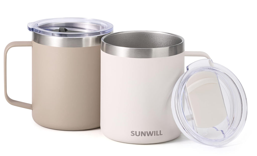 14 oz Insulated Stainless Steel Travel Coffee Mug Set of 2 Z962097