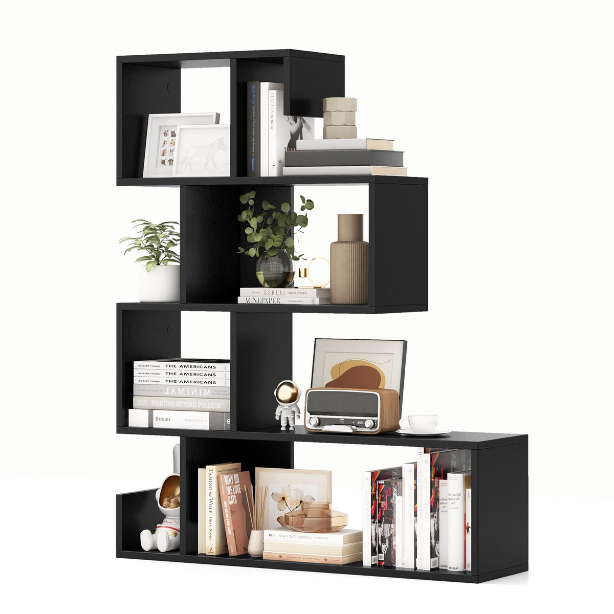 5-Tier Geometric Bookshelf E714229