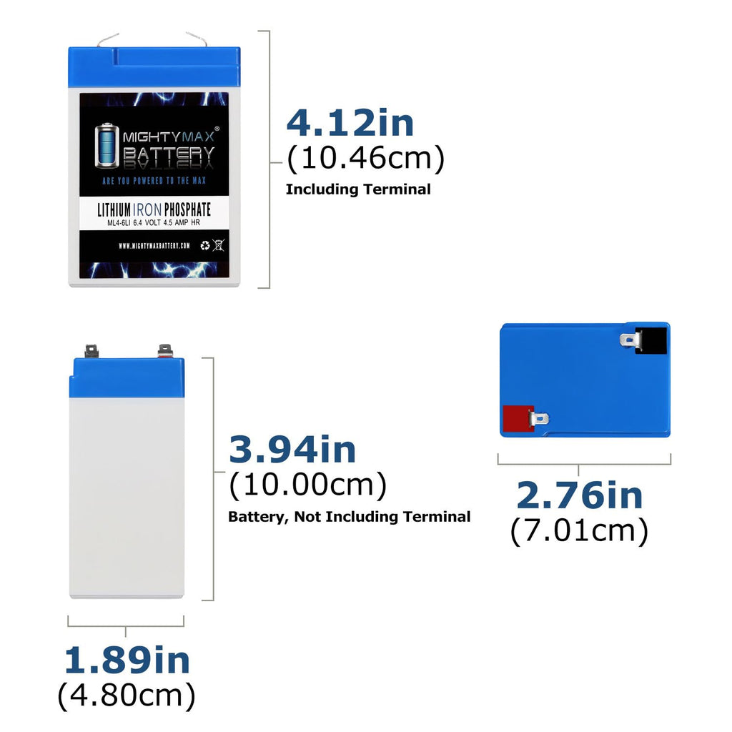 6V 4.5AH Lithium Replacement Battery O6549