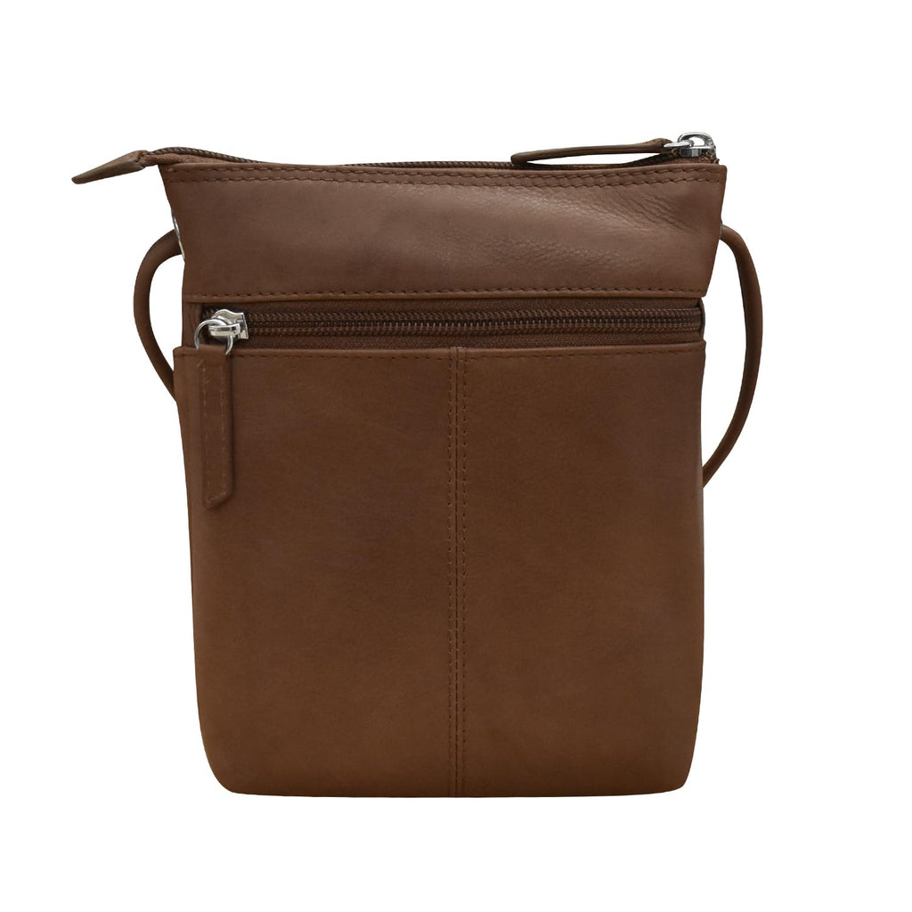 Leather Mini Crossbody Bag with RFID Blocking Y245