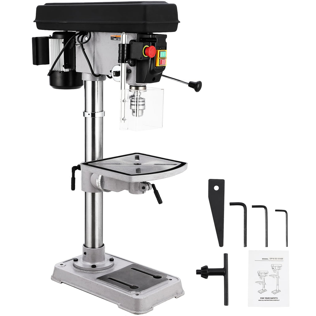 15 in Benchtop Drill Press with Variable Speed Tilting Worktable O719470