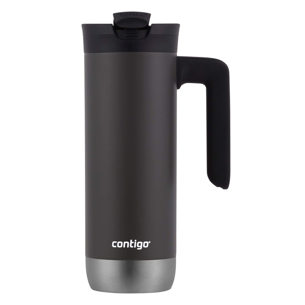 Stainless Steel Travel Mug with Handle and Leak-Proof Lid R5653