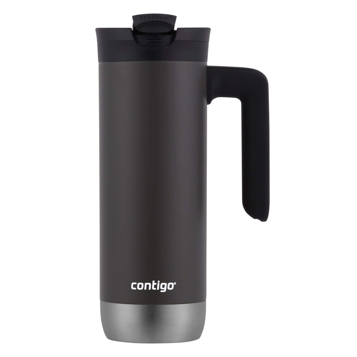 Stainless Steel Travel Mug with Handle and Leak-Proof Lid R5653