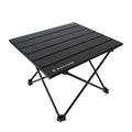 Portable Aluminum Folding Camping Table Black C973511
