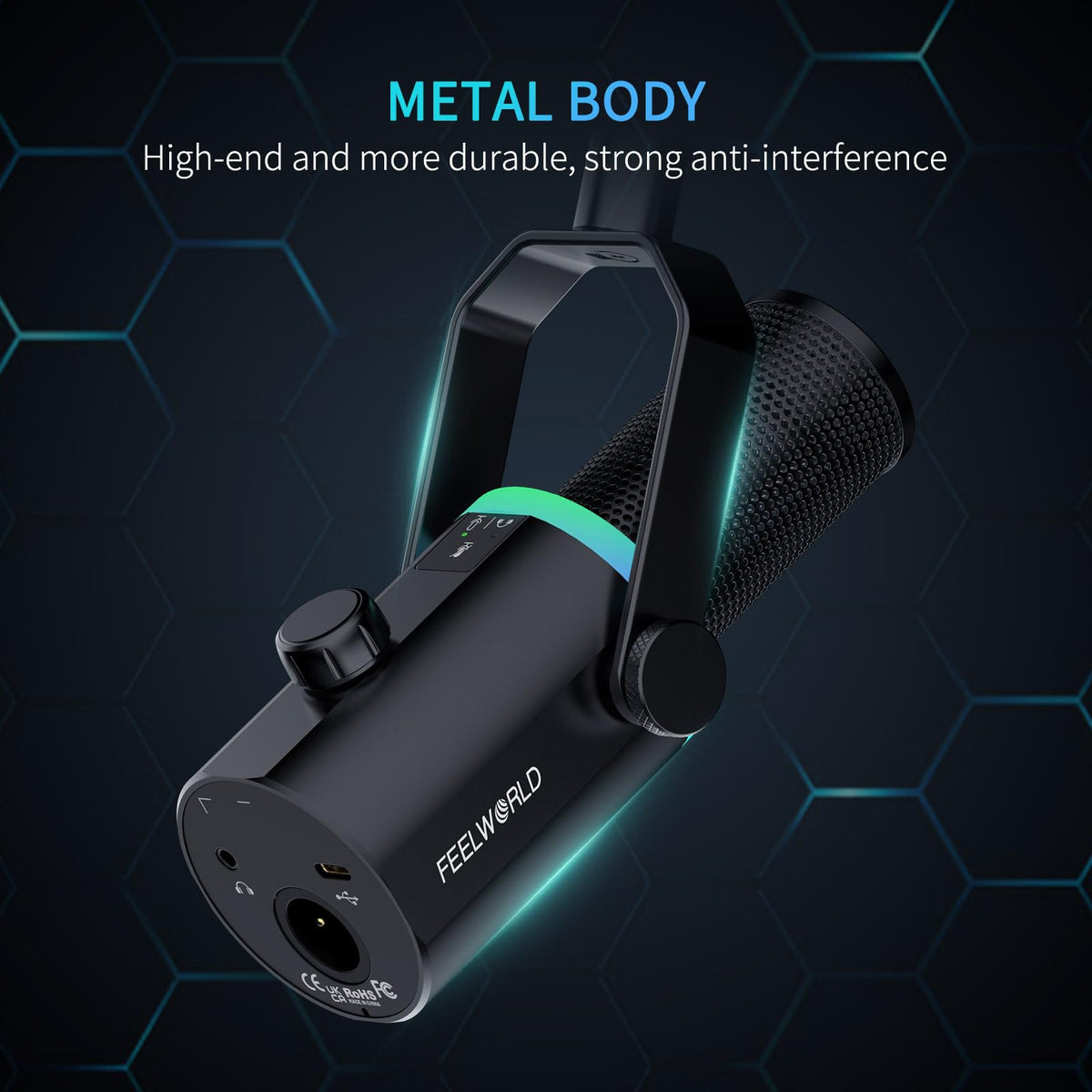 Black Metal Dynamic Microphone B36827
