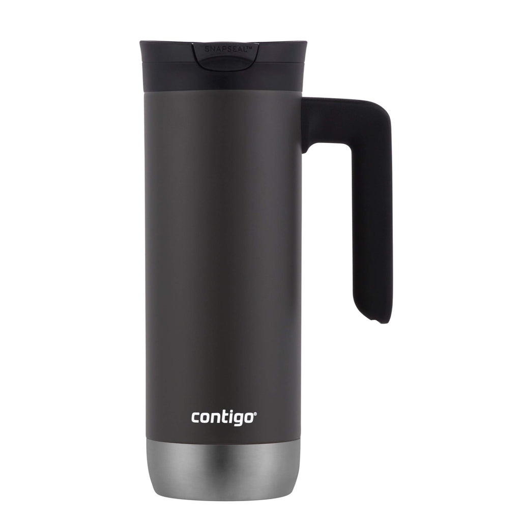 Stainless Steel Travel Mug with Handle and Leak-Proof Lid R5653