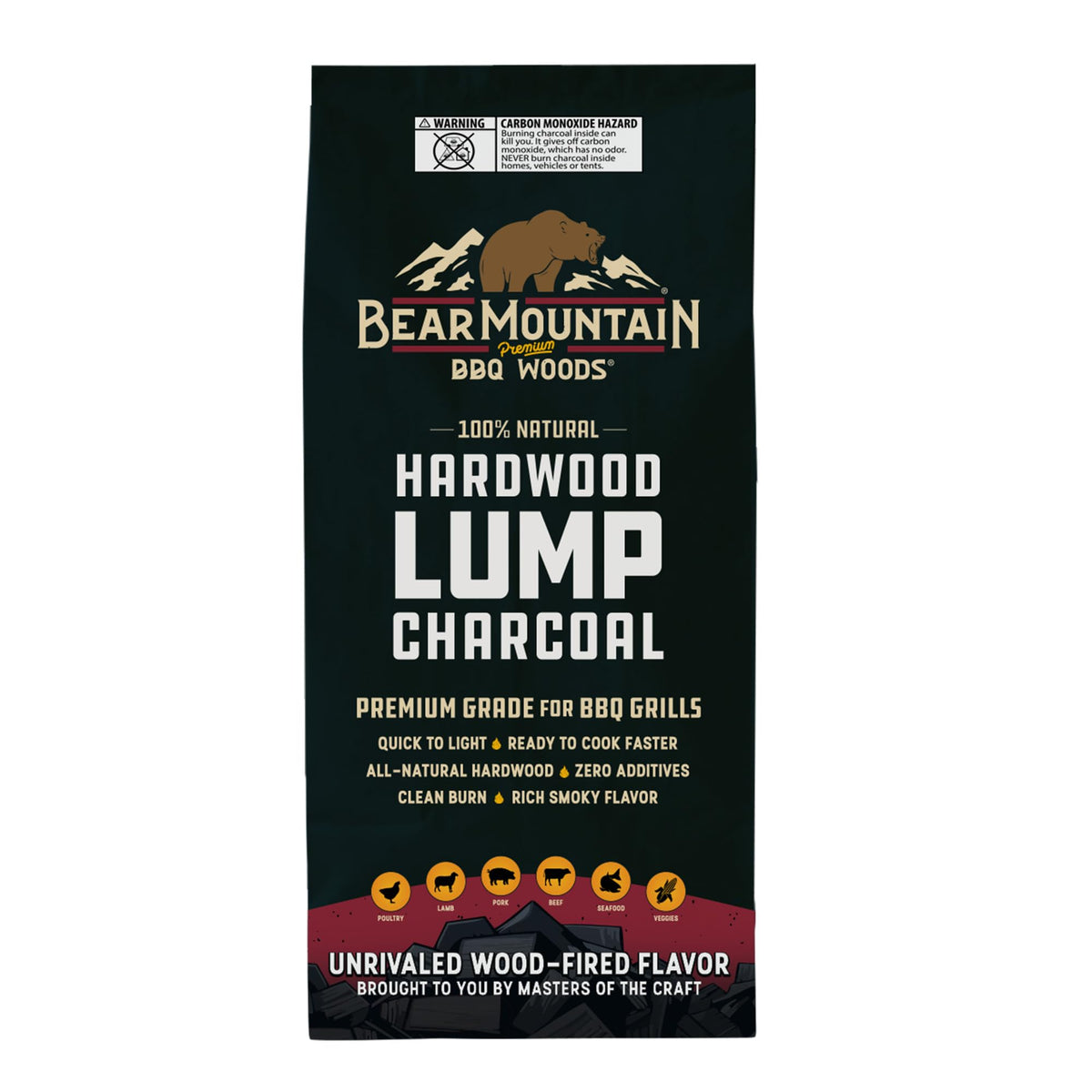 2 Pack Hardwood Lump Charcoal 8.8 Pounds Q50349