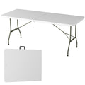 White 6ft Portable Folding Table N5304