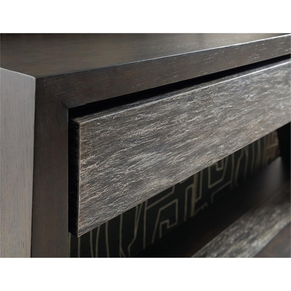 Modern Wood Console Table with 2 Drawers and Fixed Shelf L32524