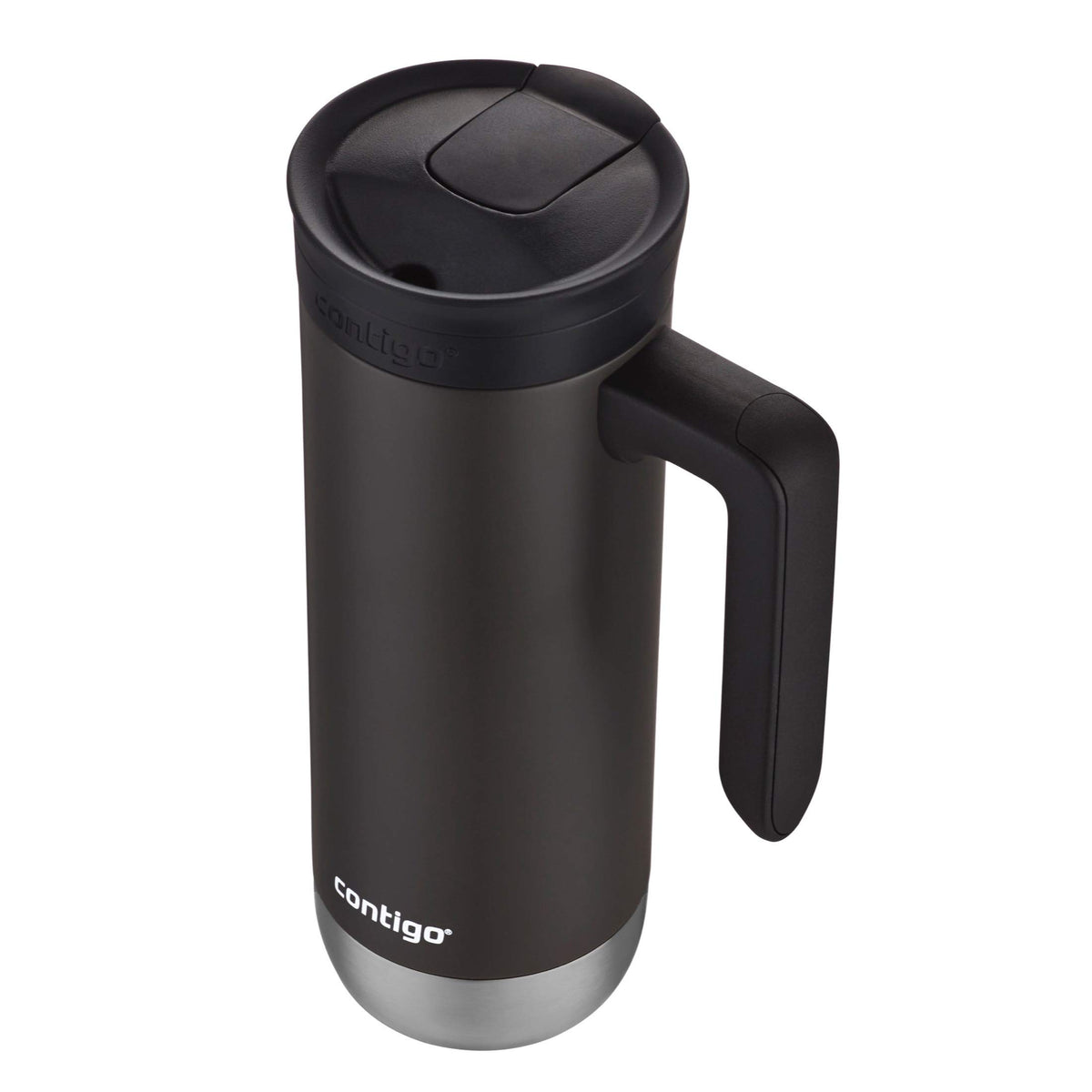 Stainless Steel Travel Mug with Handle and Leak-Proof Lid R5653