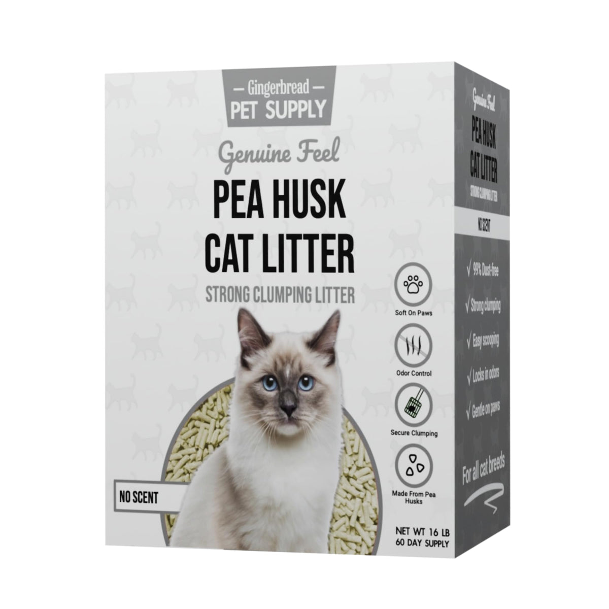 15 lbs Natural Unscented Cat Litter T863