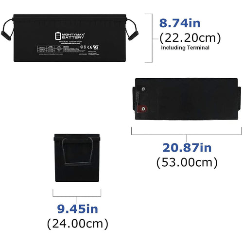 12V 200 Amps Sealed Lead-Acid Battery 4 Pack Z3792