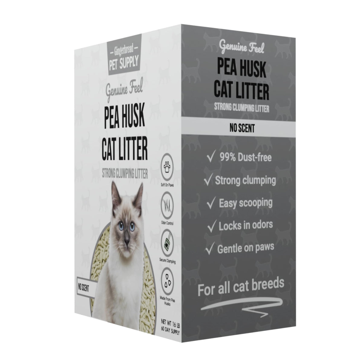 15 lbs Natural Unscented Cat Litter T863