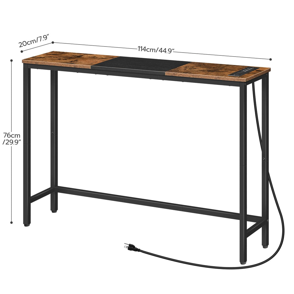 Narrow Console Table with Power Outlets H470
