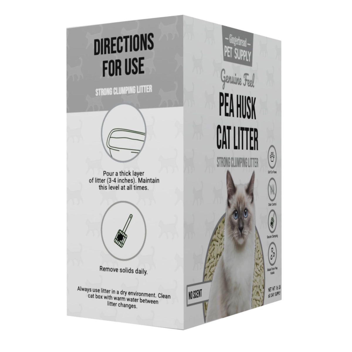 15 lbs Natural Unscented Cat Litter T863