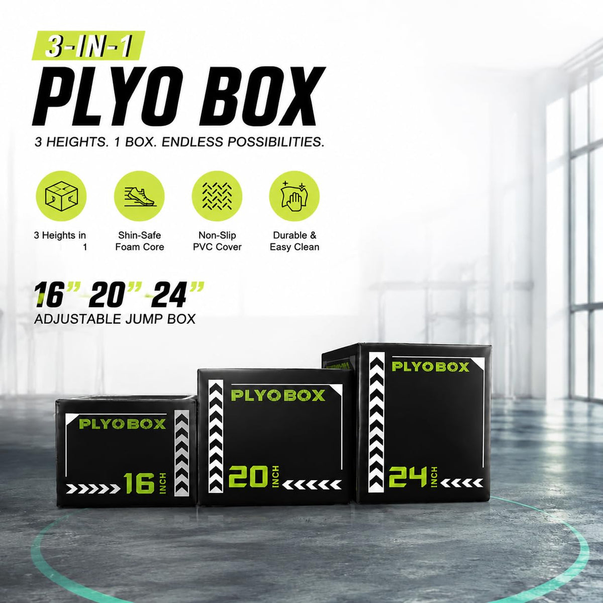 3-in-1 Foam Plyo Box F96689