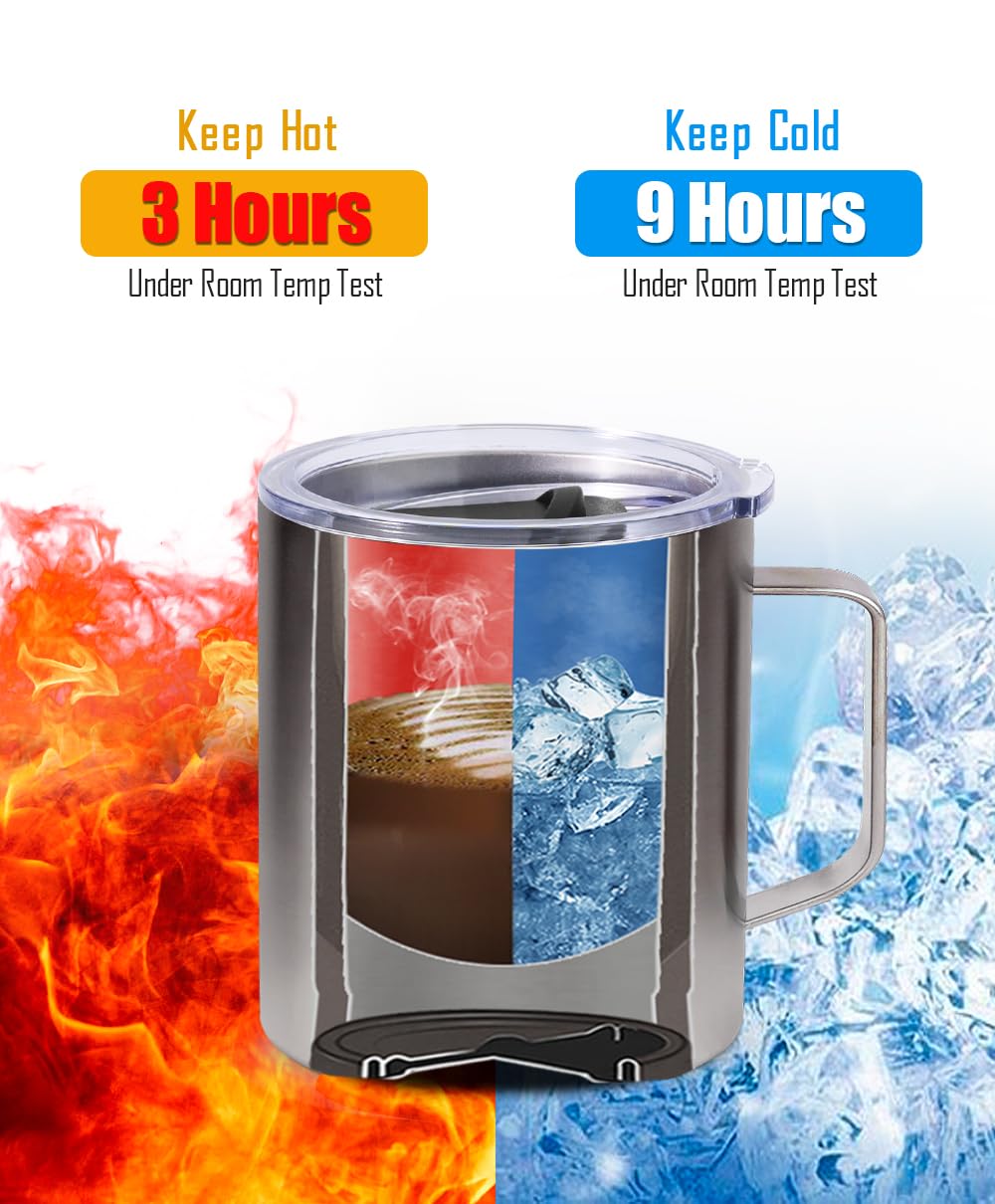 14 oz Insulated Stainless Steel Travel Coffee Mug Set of 2 Z962097