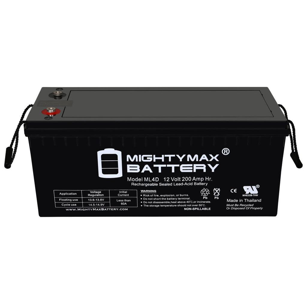 12V 200 Amps Sealed Lead-Acid Battery 4 Pack Z3792