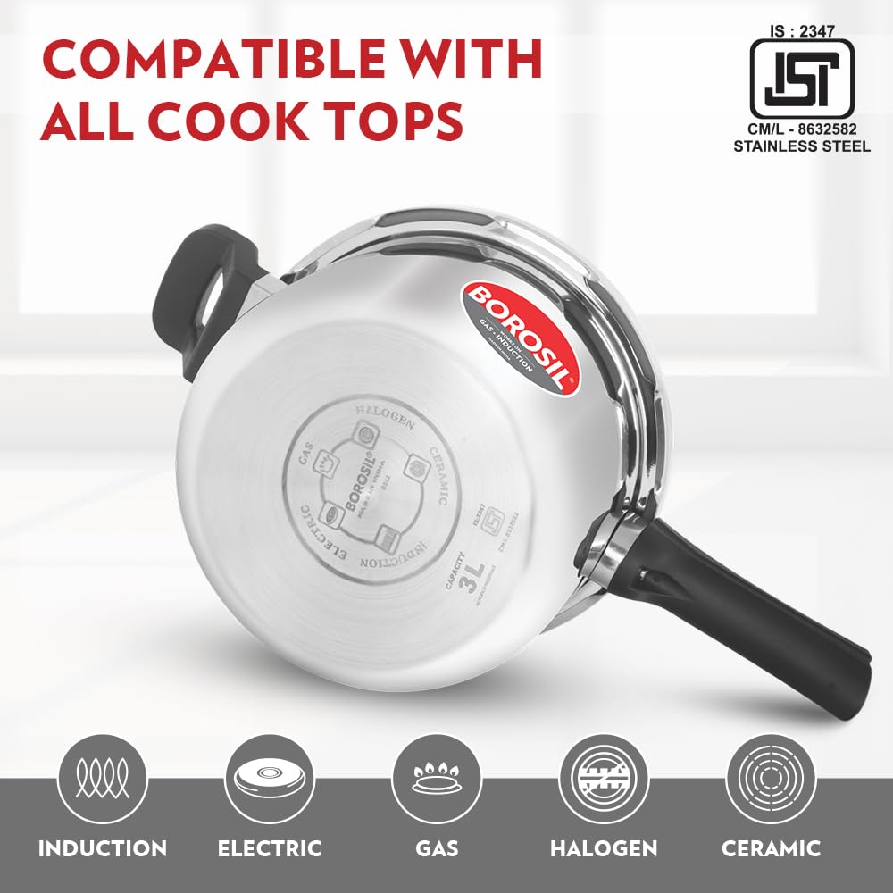 3 L Stainless Steel Pressure Cooker Y516