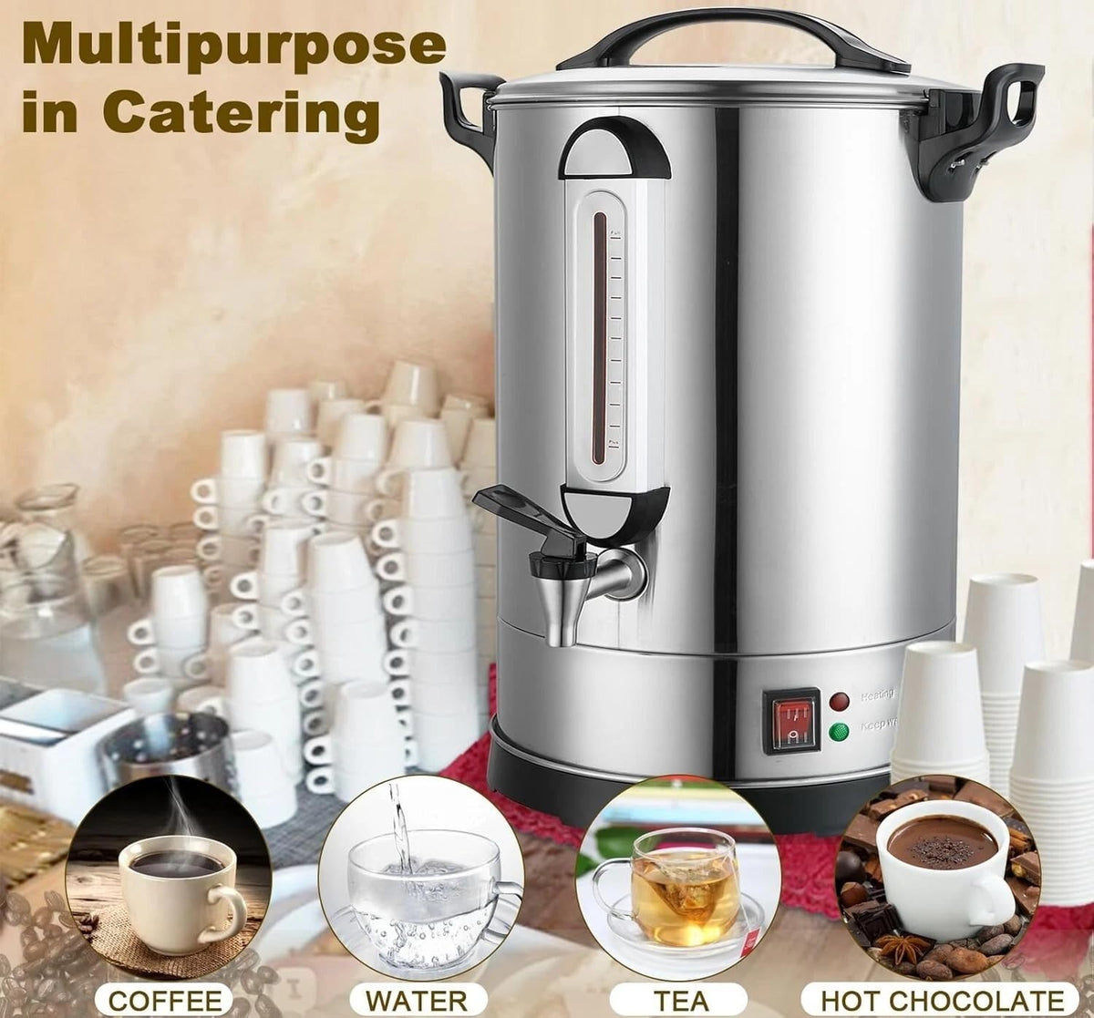 24L Stainless Steel Electric Coffee Urn D322471