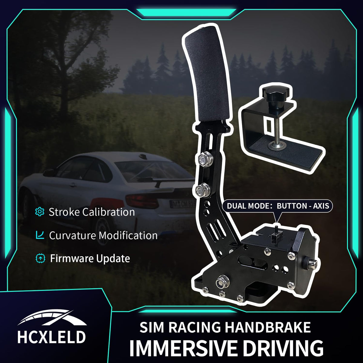 Sim Racing Handbrake with Table Clamp P6552