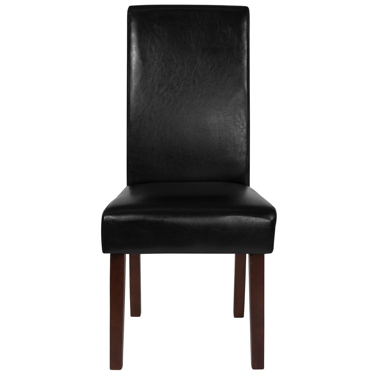 Black Faux Leather Parsons Chair 6-Pack B675330