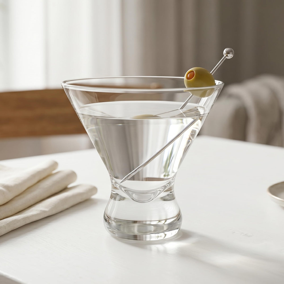 10-Ounce Plastic Stemless Martini Glasses Set of 6 G938