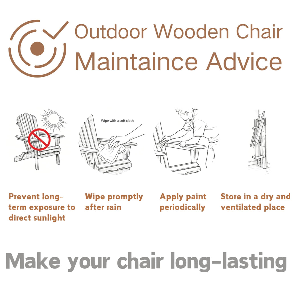 100 lbs Capacity Solid Wood Adirondack Chair W38731