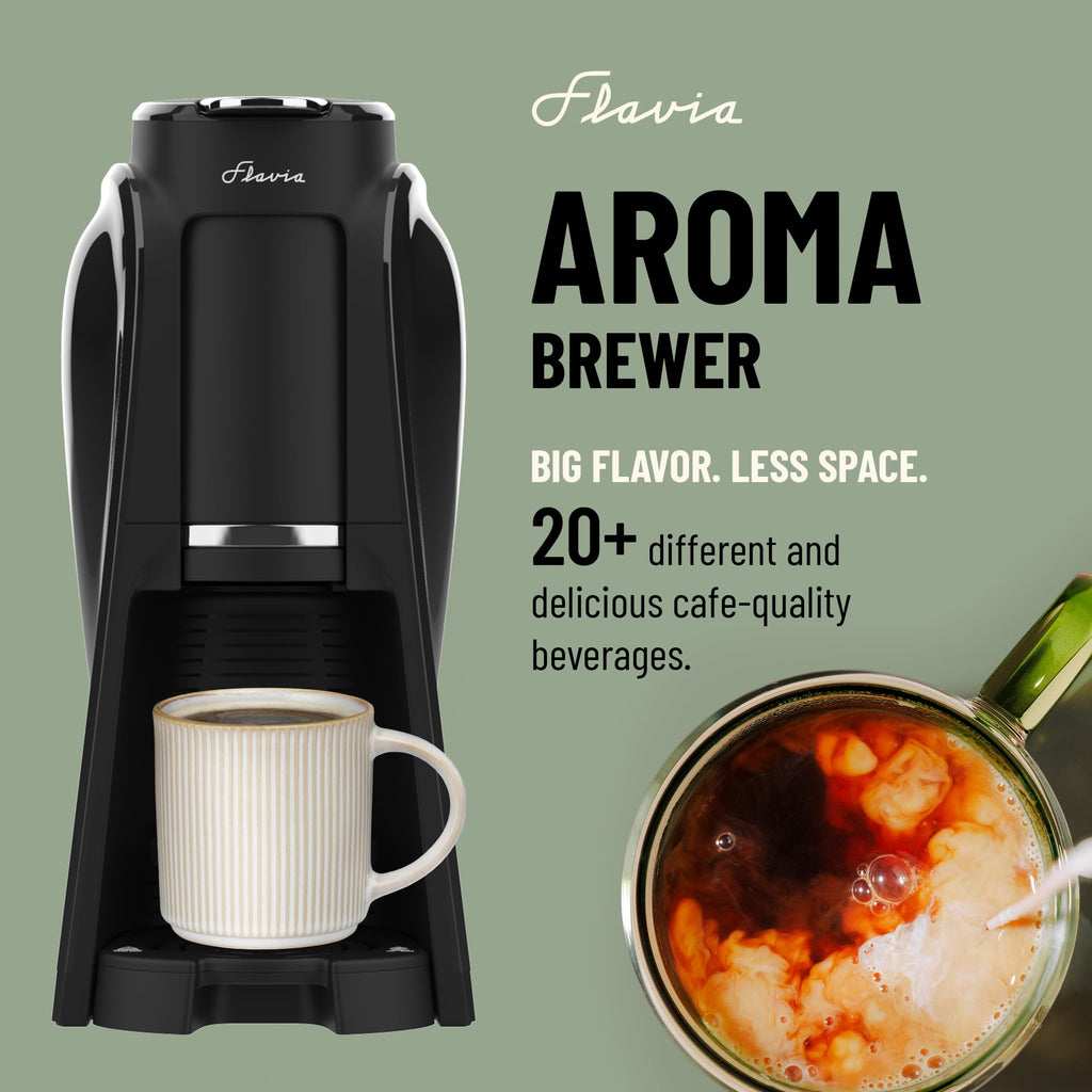 Coffee Machine with Single-Serve Freshpacks, Multiple Brew Sizes, Black X635243