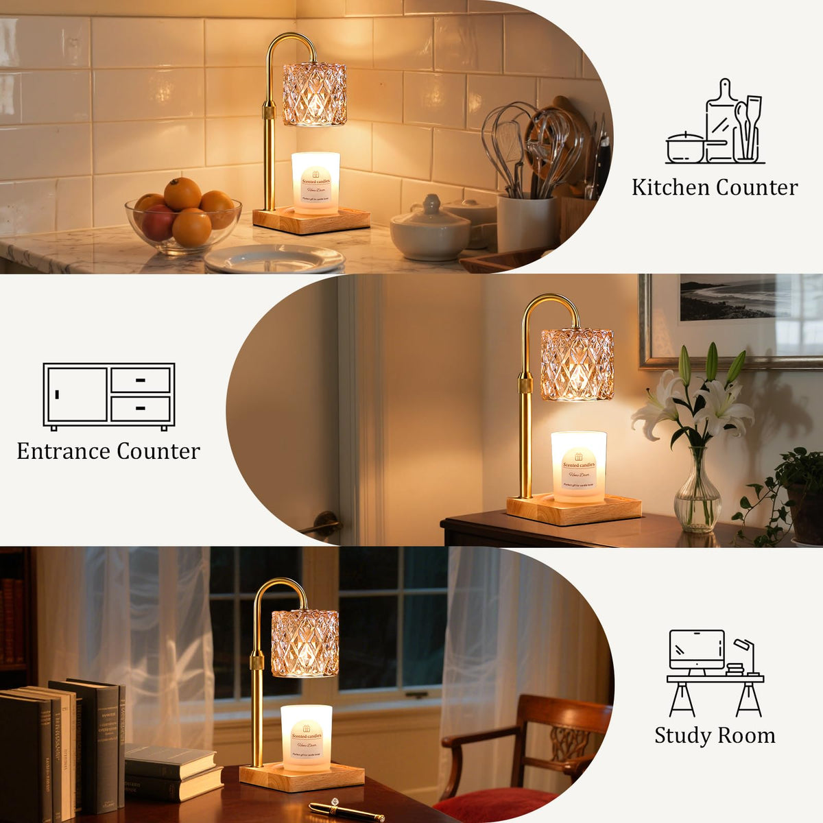 Candle Warmer Lamp with Timer M660928