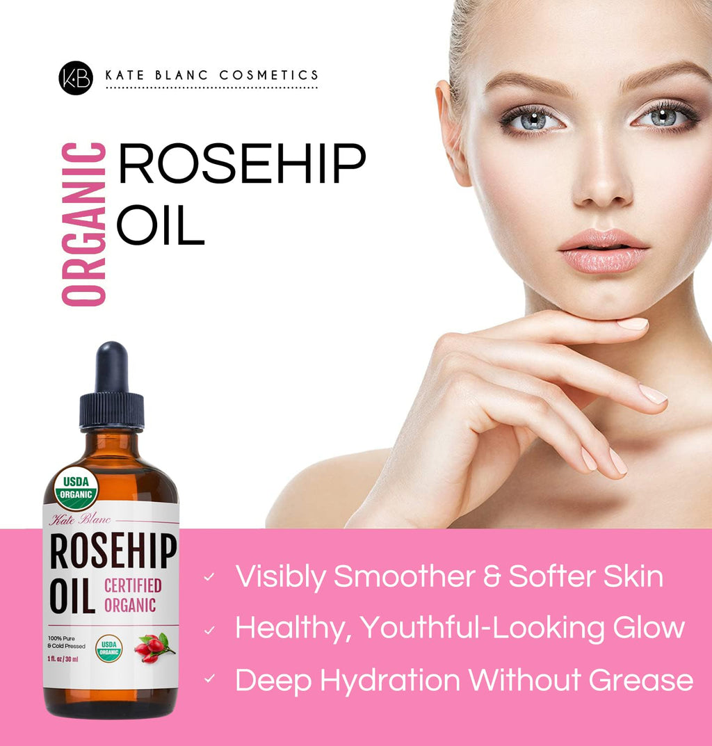 Organic Cold Pressed Rosehip Seed Face Oil B24786