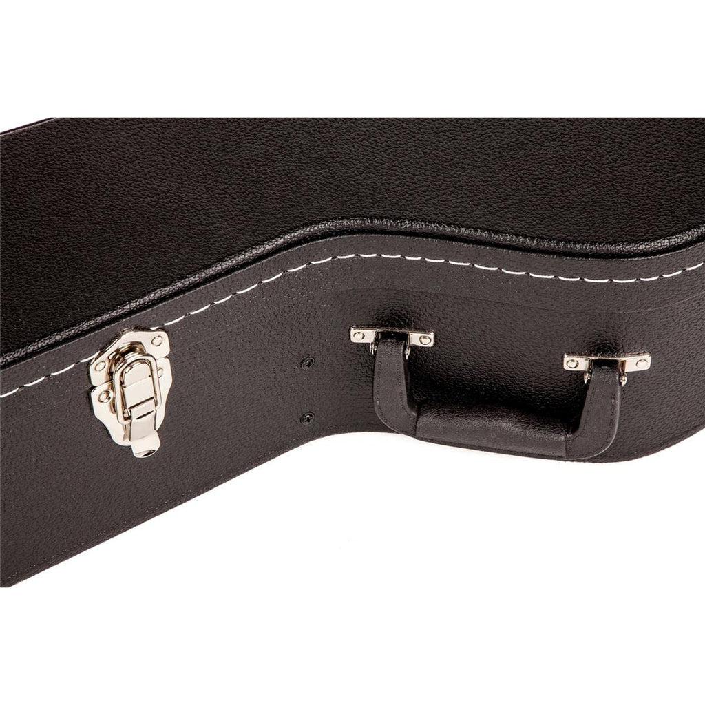 Black Flat-Top Dreadnought Acoustic Guitar Case with 1-inch Foam Padding D460757