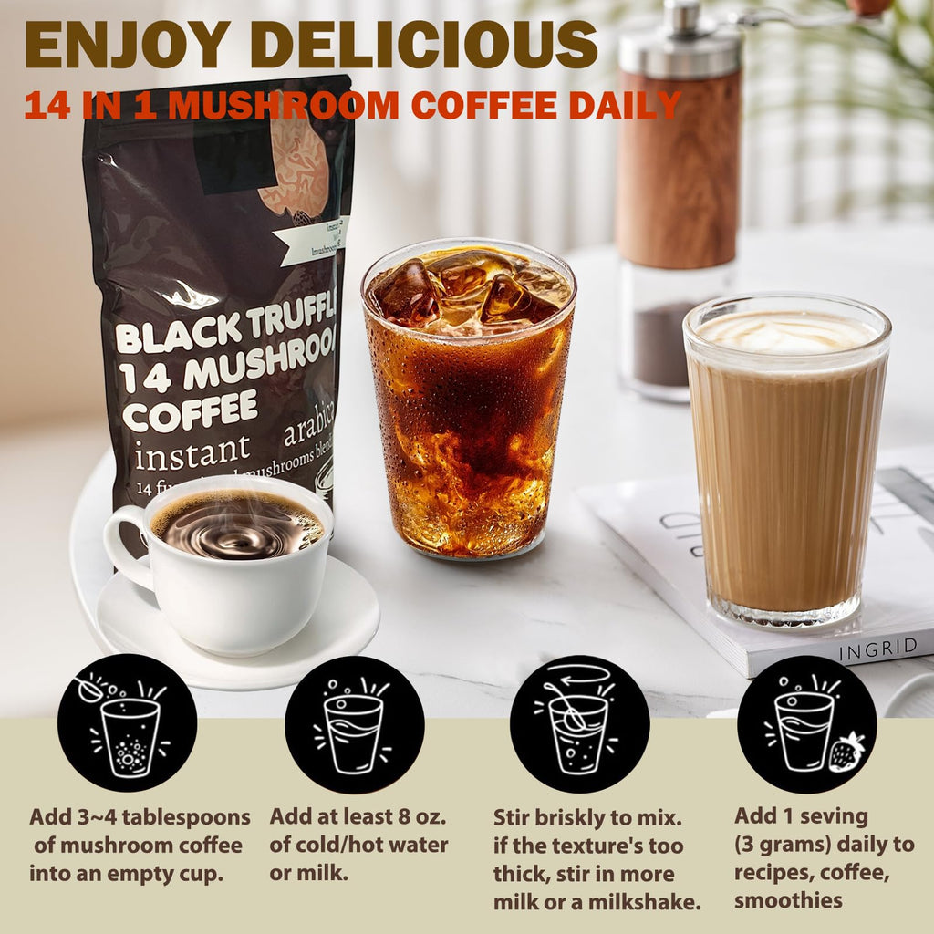 14 in 1 Mushroom Coffee Medium Roast Instant 396g Q5750