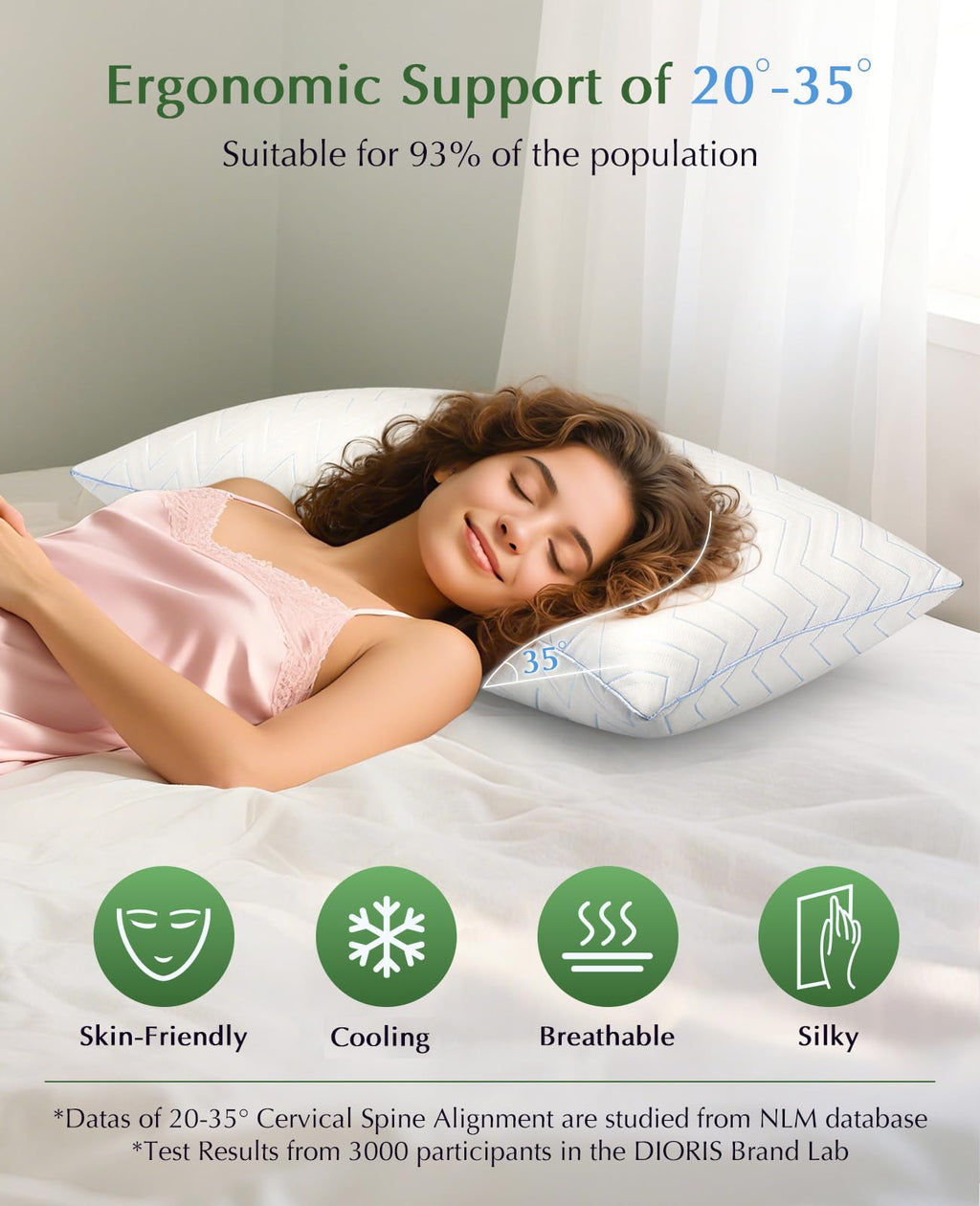King Size Pillows Set of 2 A341470