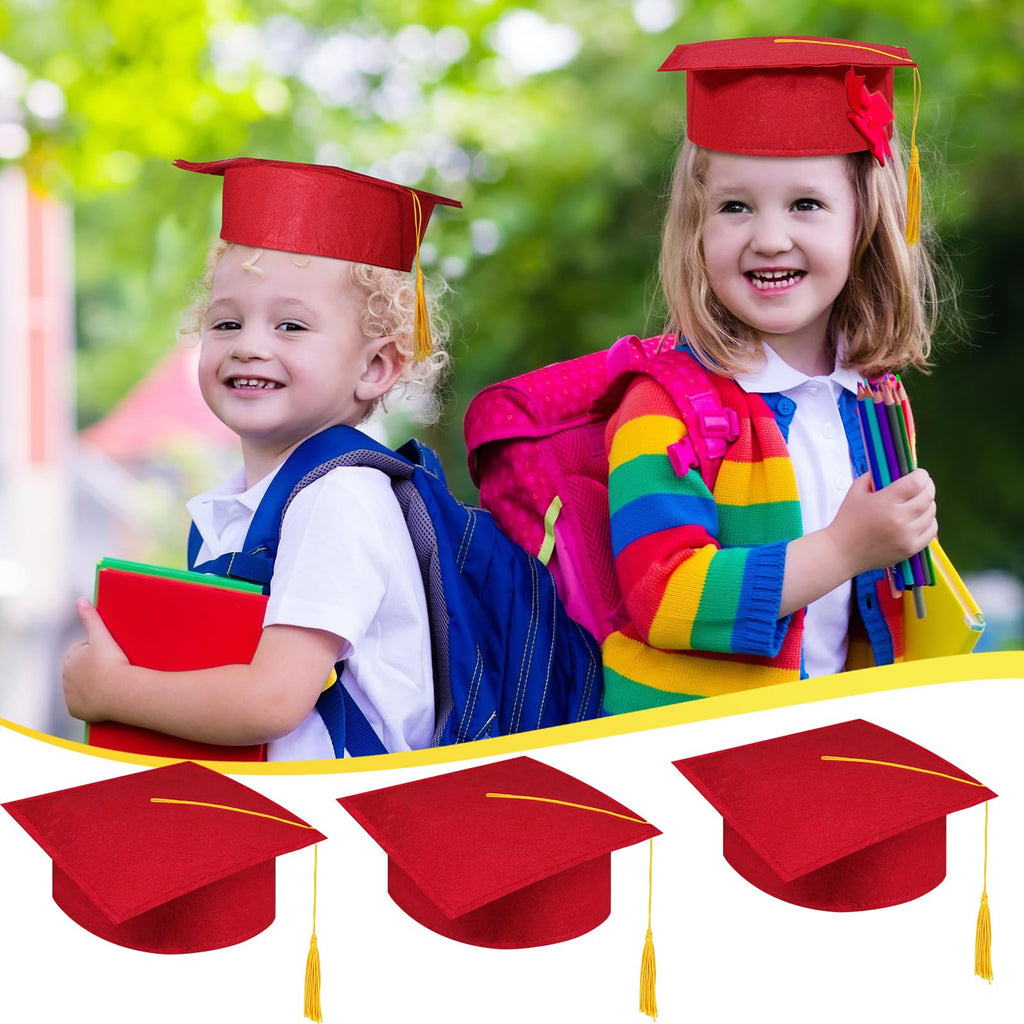 30 Pcs Child Size Felt Graduation Caps X601923