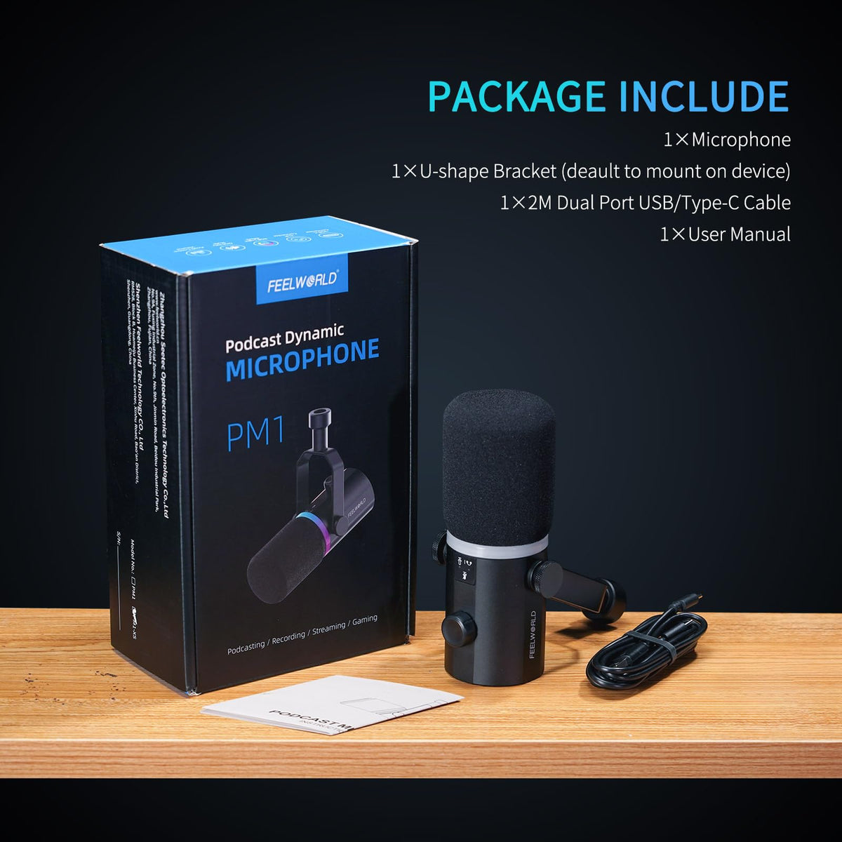Black Metal Dynamic Microphone B36827