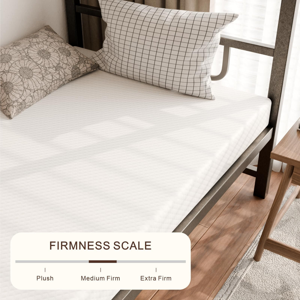 5 Inch Medium Firm Cooling Gel Memory Foam Twin Mattress Q8533
