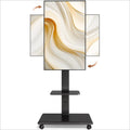 Black Rolling TV Stand for 37-86 Inch TVs W2999